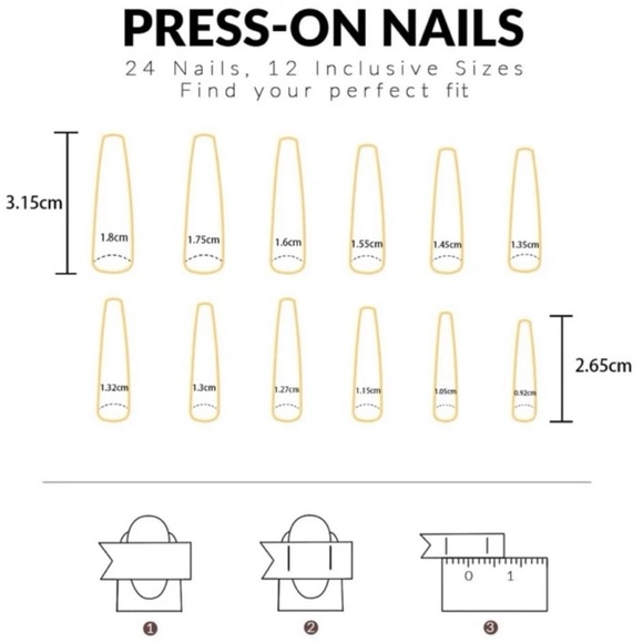 Set of 24 gorgeous marbled pink nails - Picture 4 of 5